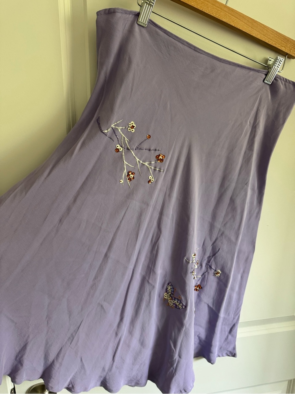 Vintage Y2K Lavender Beaded Skirt